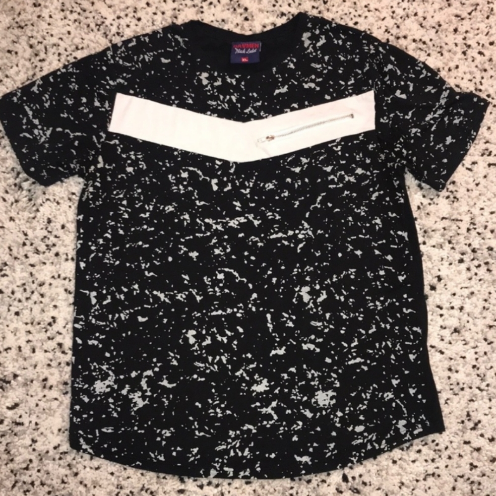 💥Ravmen Black Label 🎨Paint Splattered T-Shirt‼️
